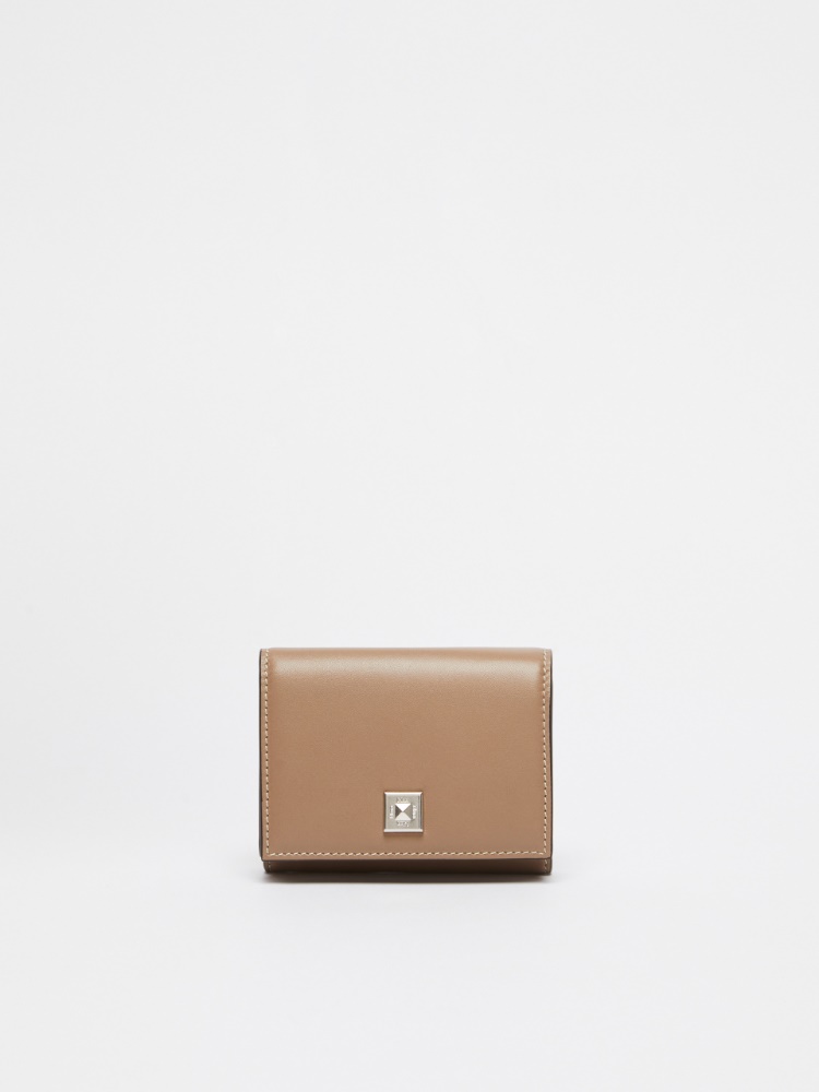 [コンパクトウォレット2] カーフ レザー ウォレット - MUD - Max Mara