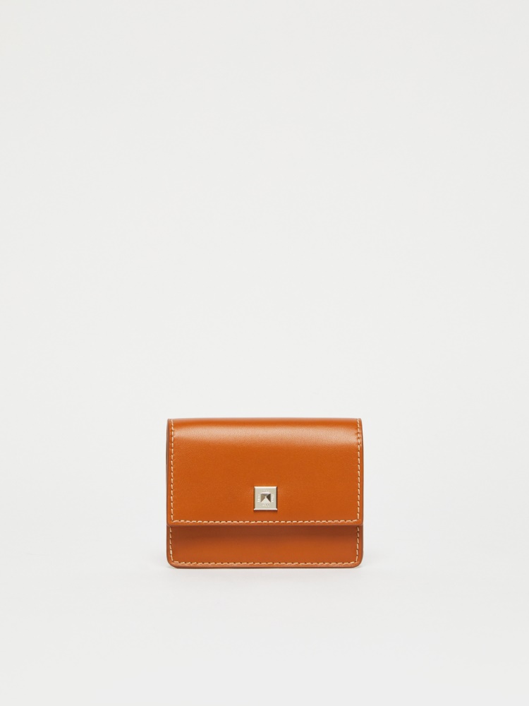 [MMパース] カーフ レザー カードケース - RUST - Max Mara