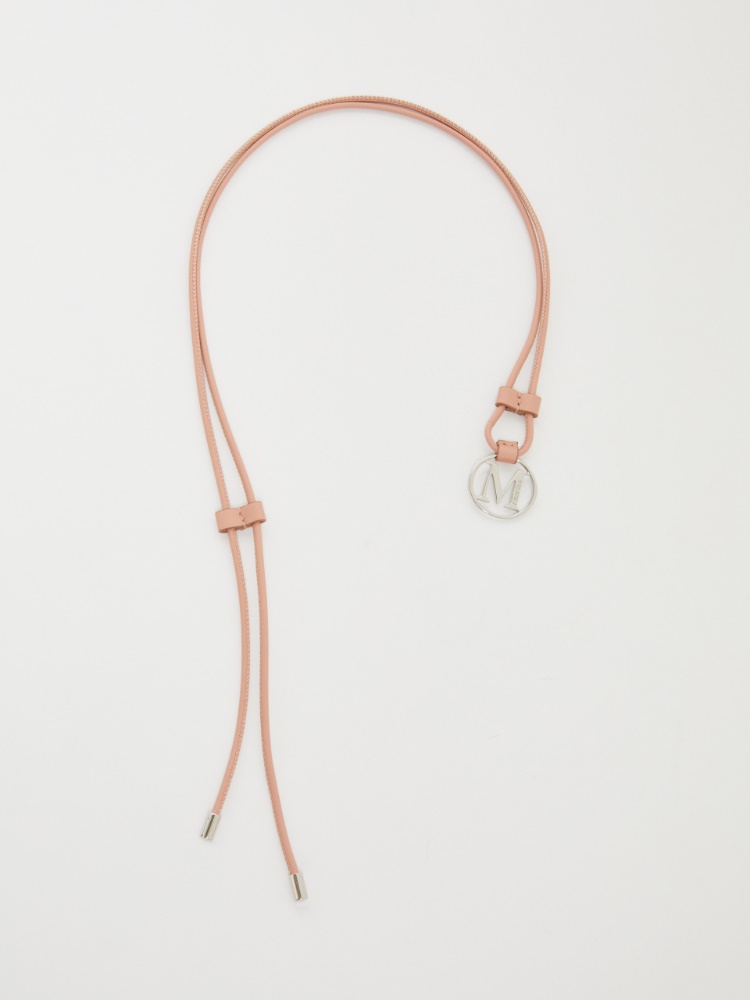 Cordon à monogramme en cuir avec pendentif - ROSE - Max Mara