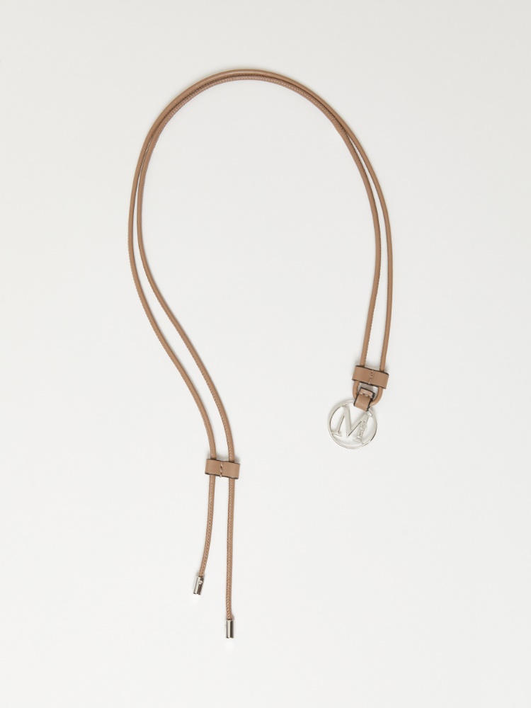 Cordon à monogramme en cuir avec pendentif - BOUE - Max Mara