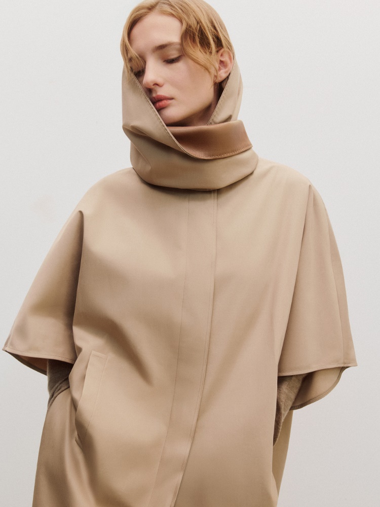 Water-repellent cotton cape + COLONIAL - Max Mara