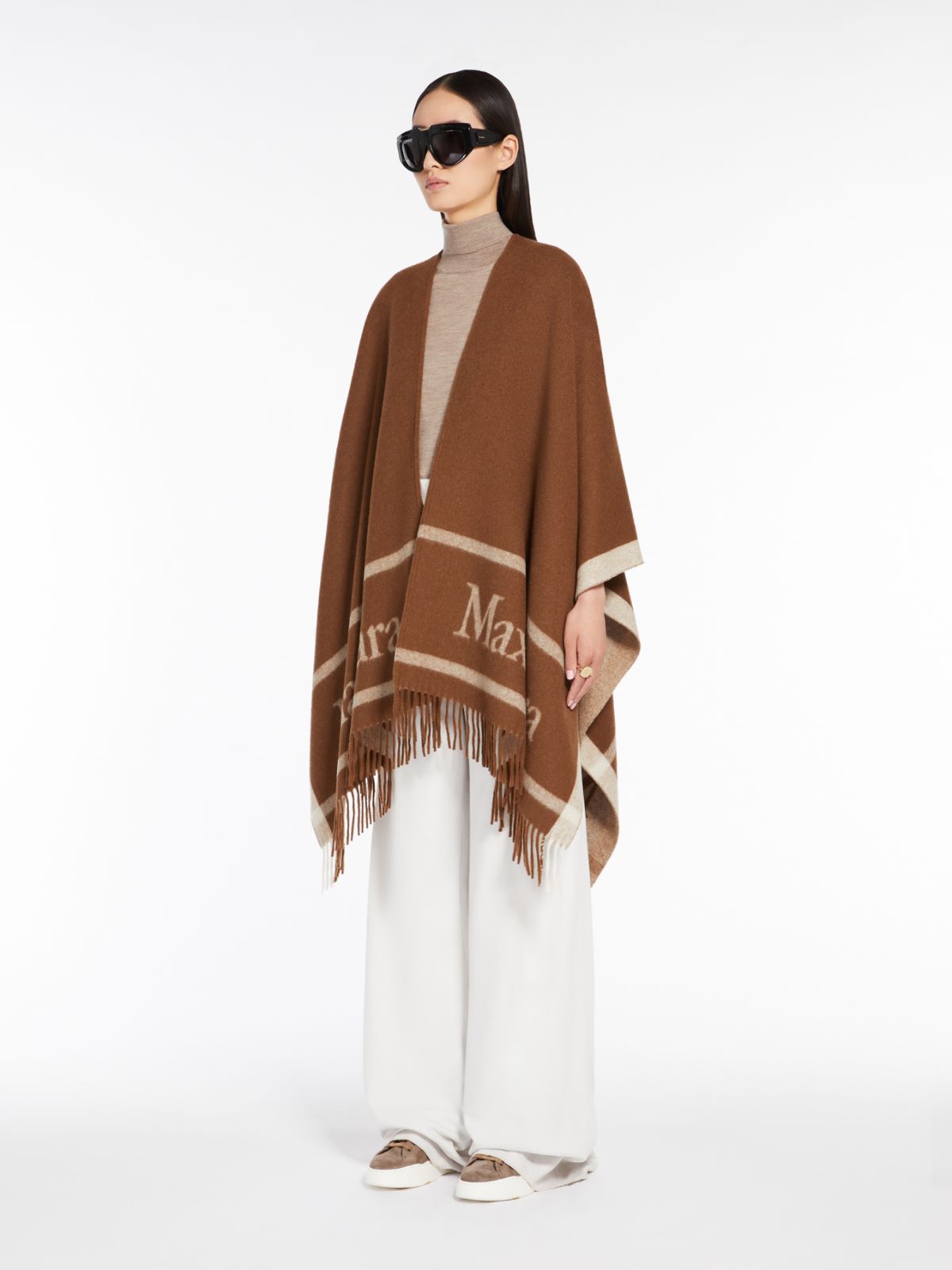 힐데 울 판초 - TOBACCO - Max Mara