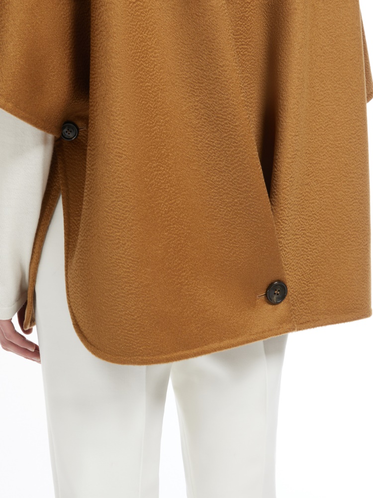 24PF new/Max Mara ブロワーズウールケープ Cape Brown 24PF new/Max Mara ウールブレンドケープ Cape Brown (Max Mara
