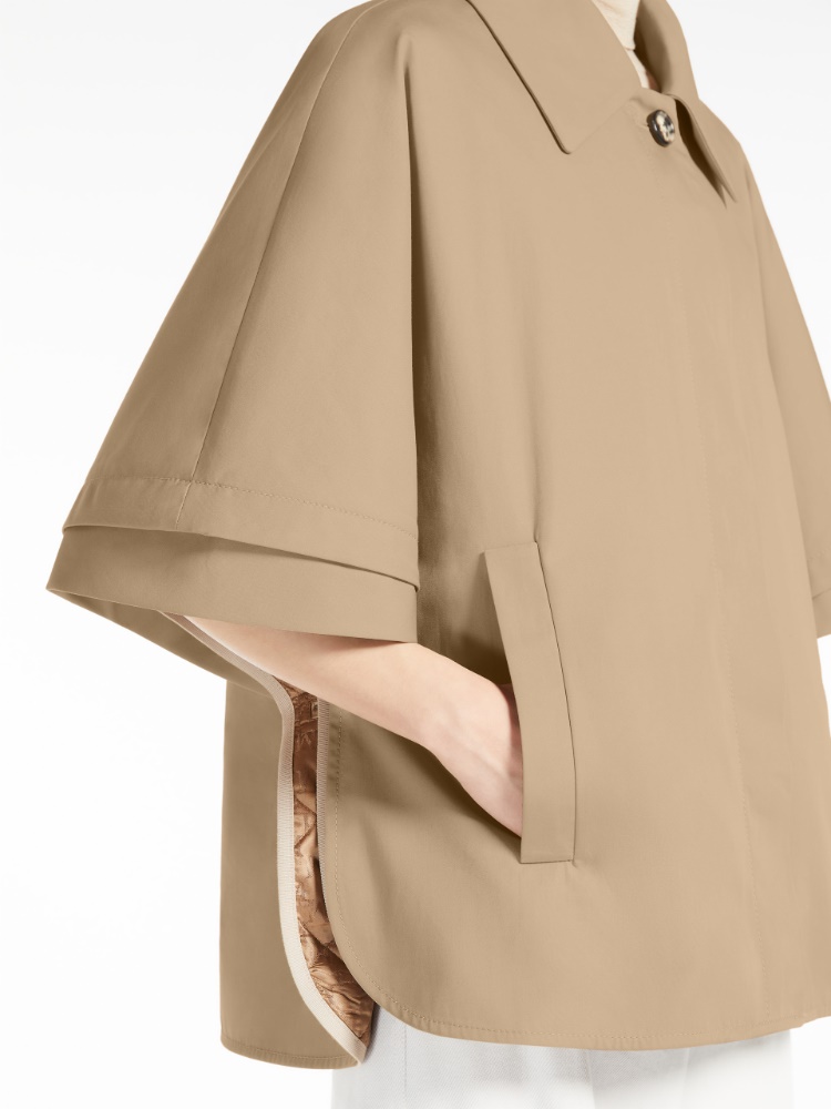 【Max Mara】PAROLE GABARDINE RAINCOAT Water-repellent gabardine cape, colonial | 