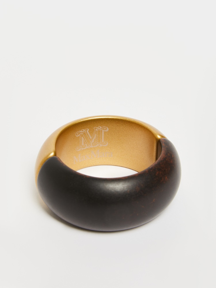 Maxmara バングル マックスマーラ【国内発】レザーメタルロゴ バングル ギフト包装