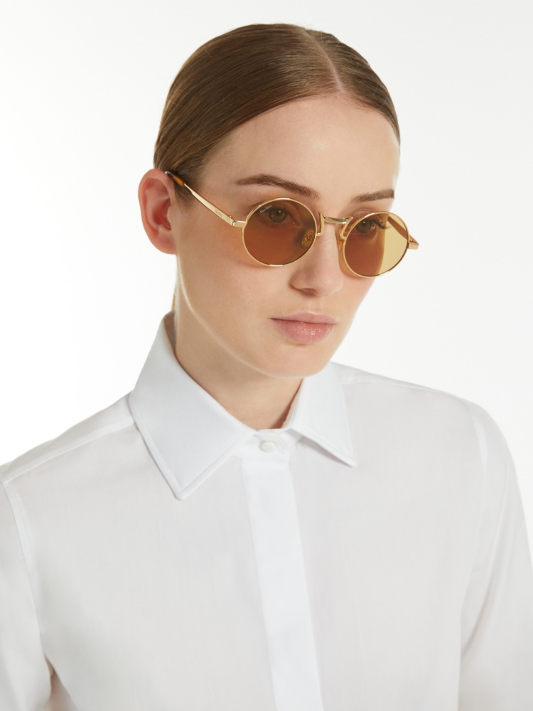 Round metal sunglasses, gold | 