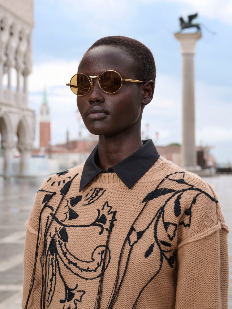 Round metal sunglasses + GOLD - Max Mara