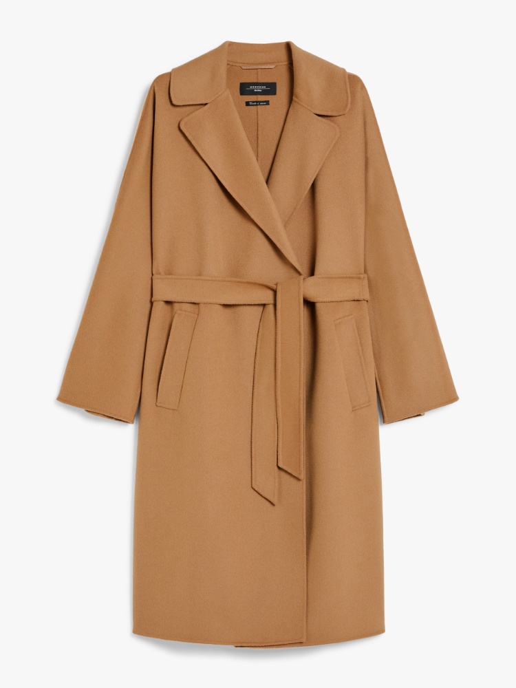 MAX MARA｜COATS (CUBA (11081011 002 / 11081011600 002)) Short Teddy Bear Icon Coat in alpaca and wool, sand | 