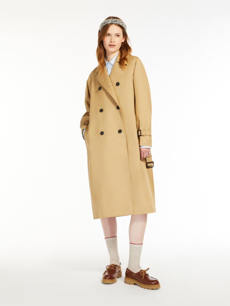 Wende-Trenchcoat aus regendichtem Gabardine - BEIGE - Max Mara - 2