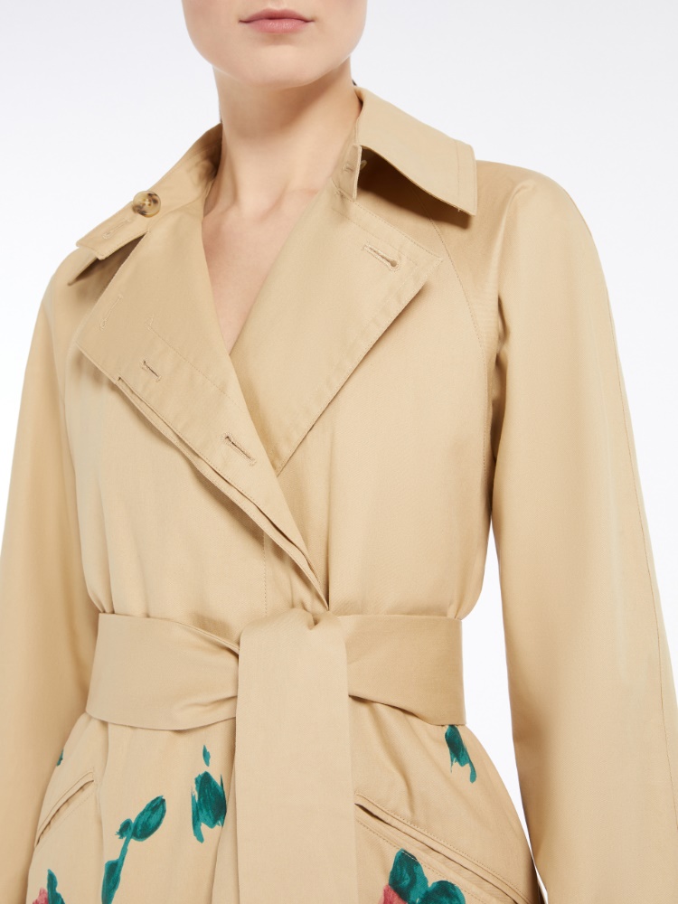 Max Mara Memo コットンギャバジントレンチコート Women's Technical Fabric and Cotton Trench Coats | Max Mara