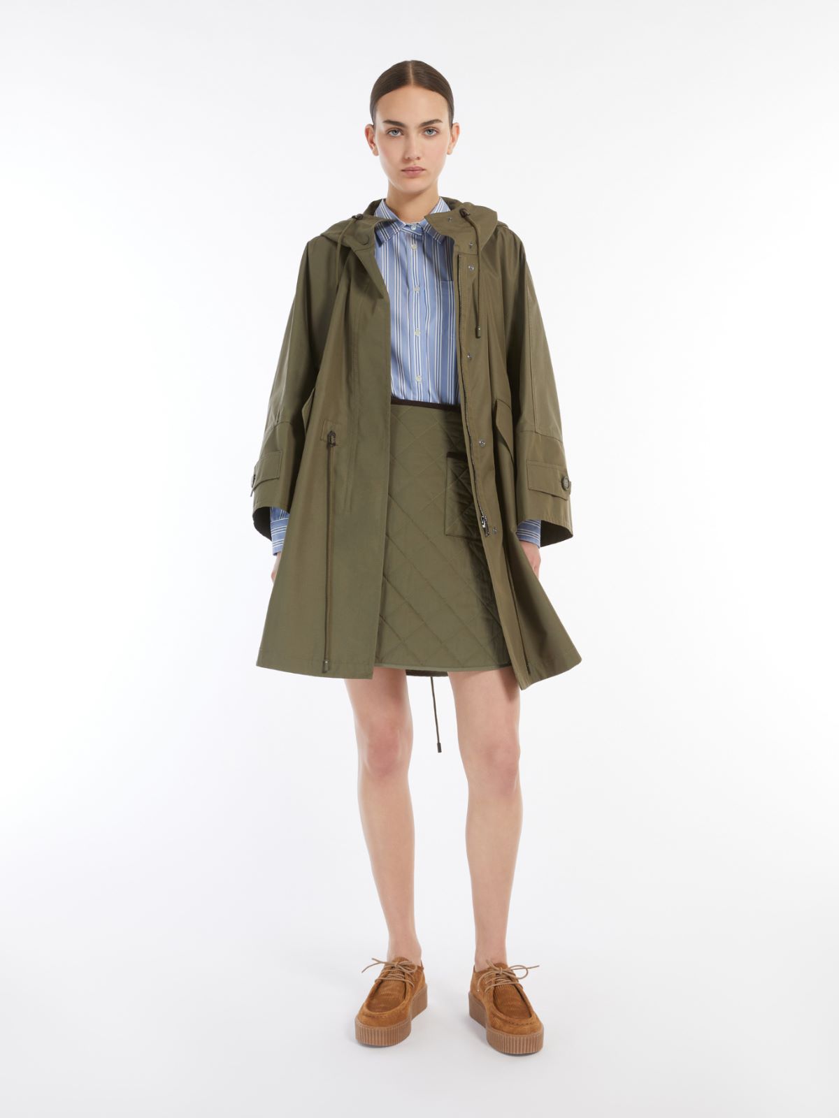 【関税＆送料込み】Max Mara Cotton Trench Coat Trench Coat Cotton Woman | Max Mara
