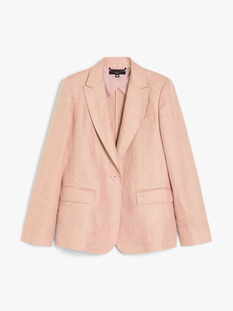 アウターその他 MAX MARA STUDIO Woman Blazer Pink 2416041051600 017 TEIERA2416041043600_014-