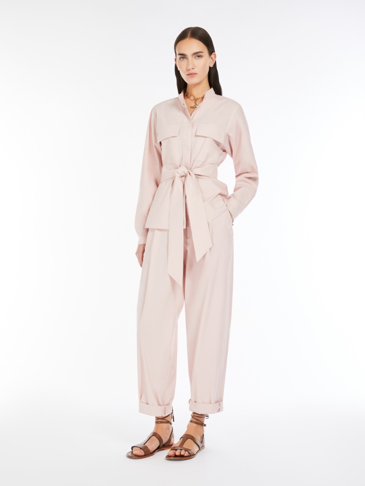 Cotton poplin jacket - PINK - Max Mara - 2