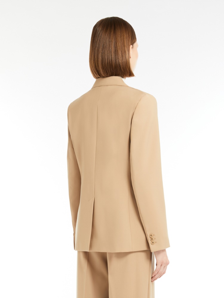 ボトムスその他 Max Mara Nervoso Sabbia Double-Breasted Blazer Double-breasted blazer in stretch wool canvas, sand