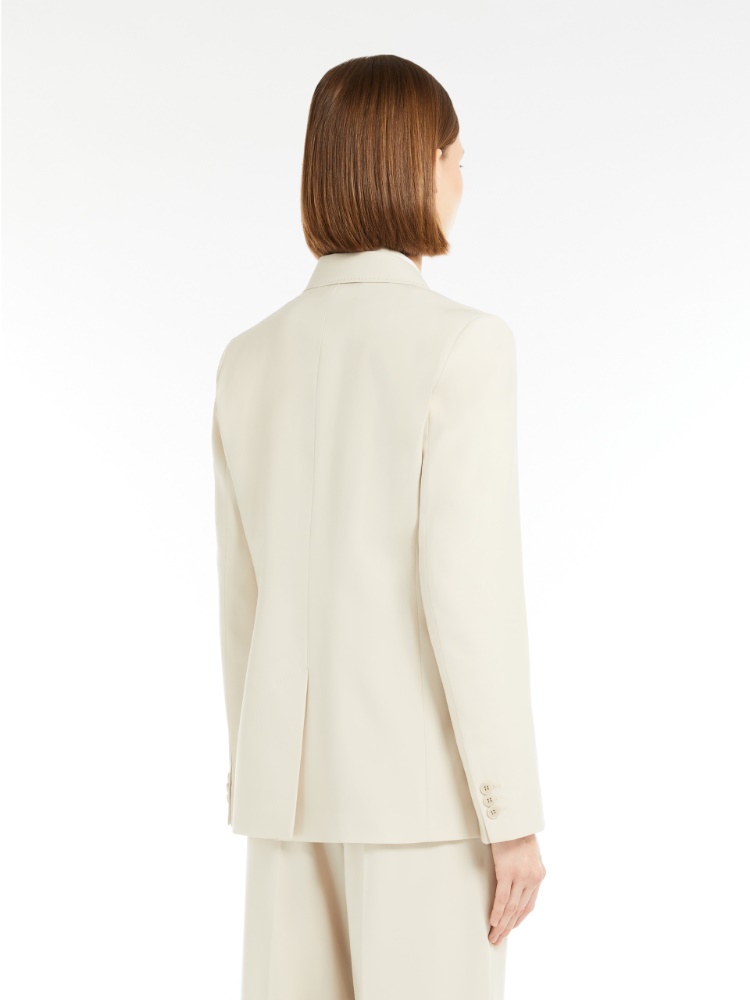 ジャケット Weekend Max Mara NERVOSO - Tailored Wool Canvas Blazer Double-breasted blazer in stretch wool canvas, navy