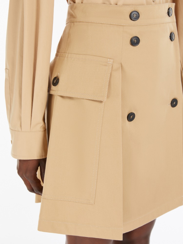 【送料&関税込】Weekend Max Mara Beige Cotton Zebio Mini Ski 5101025106001-f-