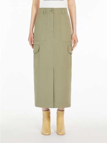 スカート WEEKEND MAX MARA Women Mid Skirts 2515101071600 002 Green Green skirt | Max Mara