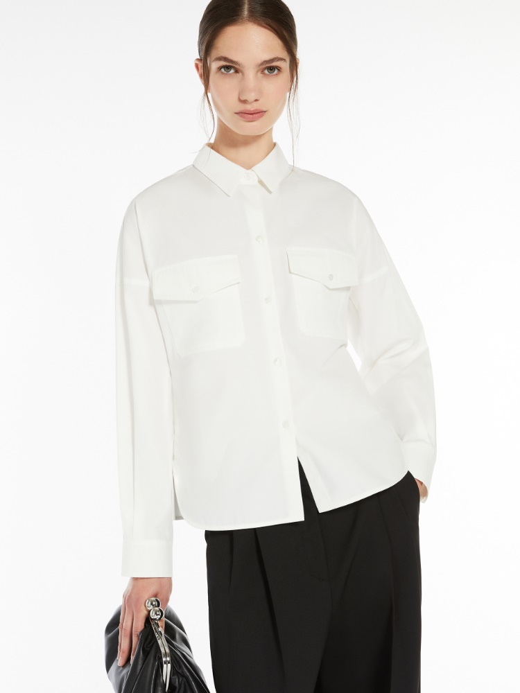 【関税&送料込】Max Mara White Cotton Cipria T-Shirt Max Mara Cipria T-shirt - Stylish White Cotton – Ellie Belle