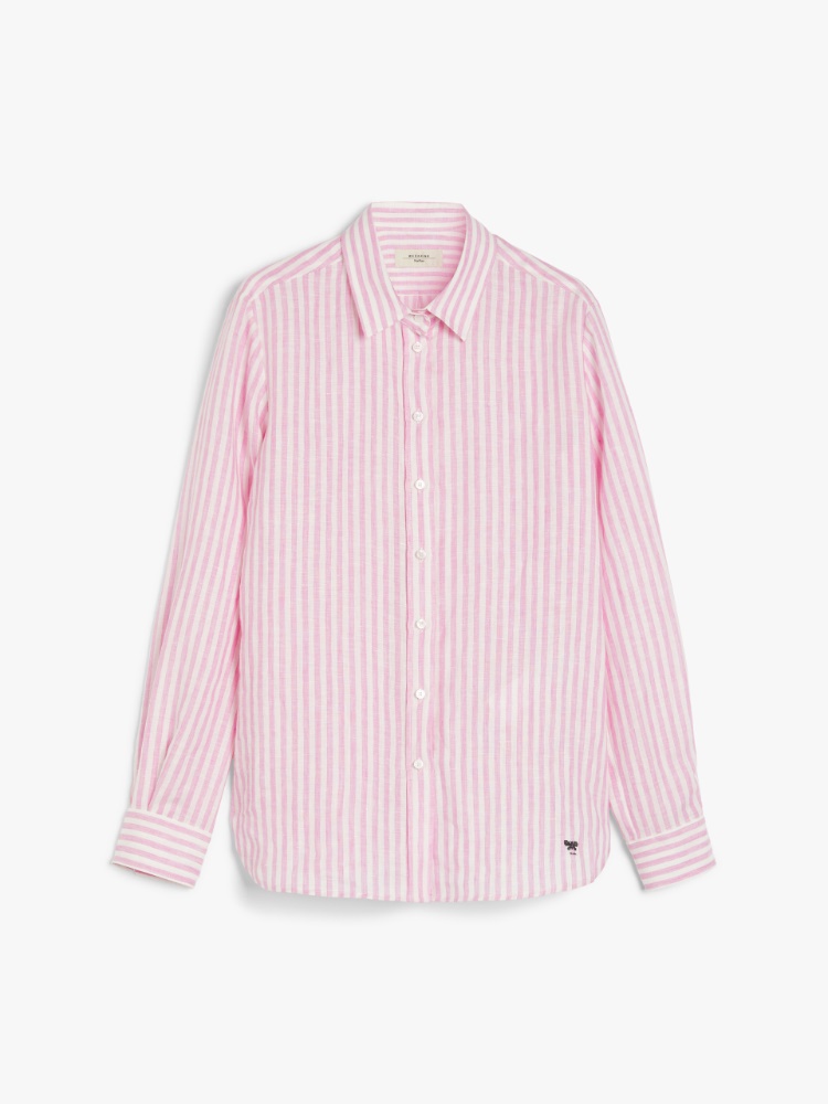 Striped linen shirt - PINK - Max Mara