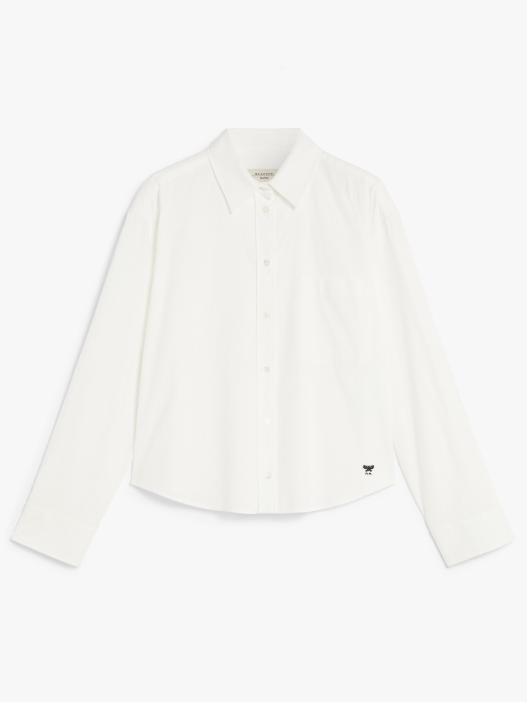 Cotton Oxford shirt - WHITE - Max Mara