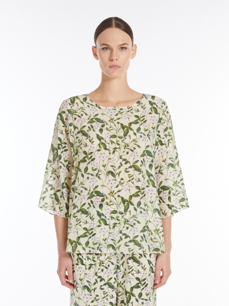 新品　MaxMara Shine Max Mara Shine Top Size L – Satin & Twill