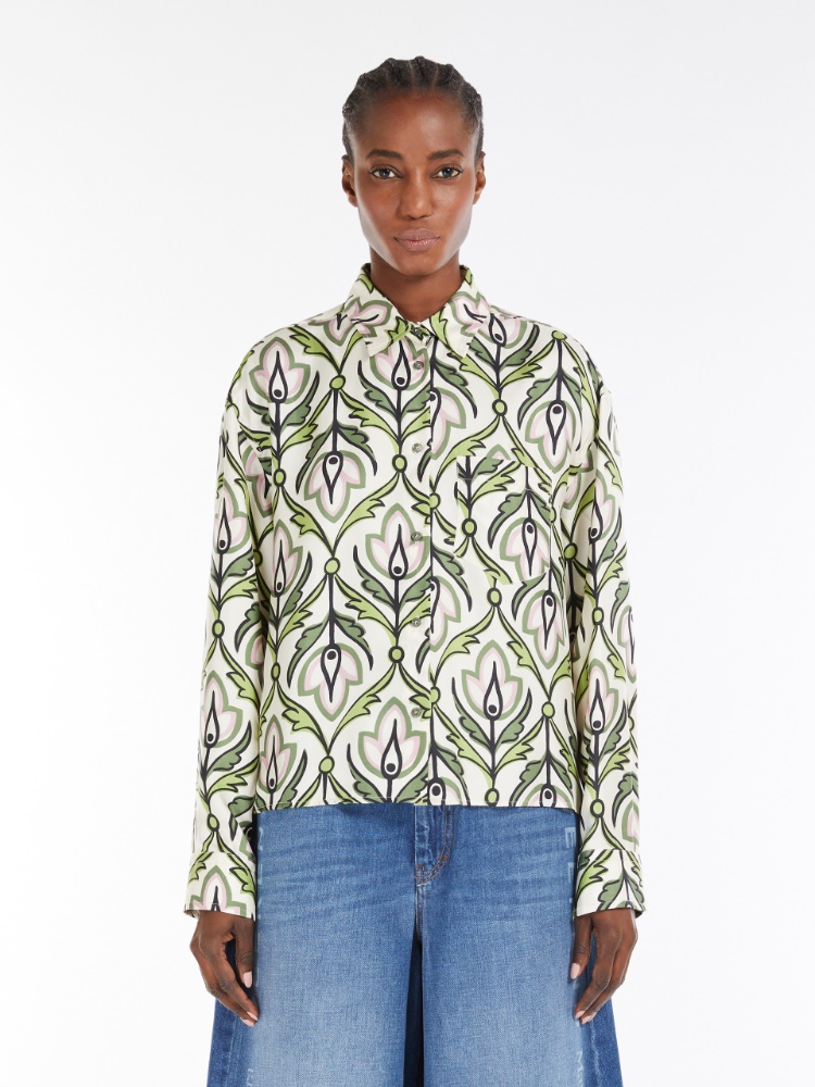 Tシャツ・カットソー Weekend Max Mara ONCIA - Silk twill shirt Silk twill shirt, lilac | Weekend Max Mara