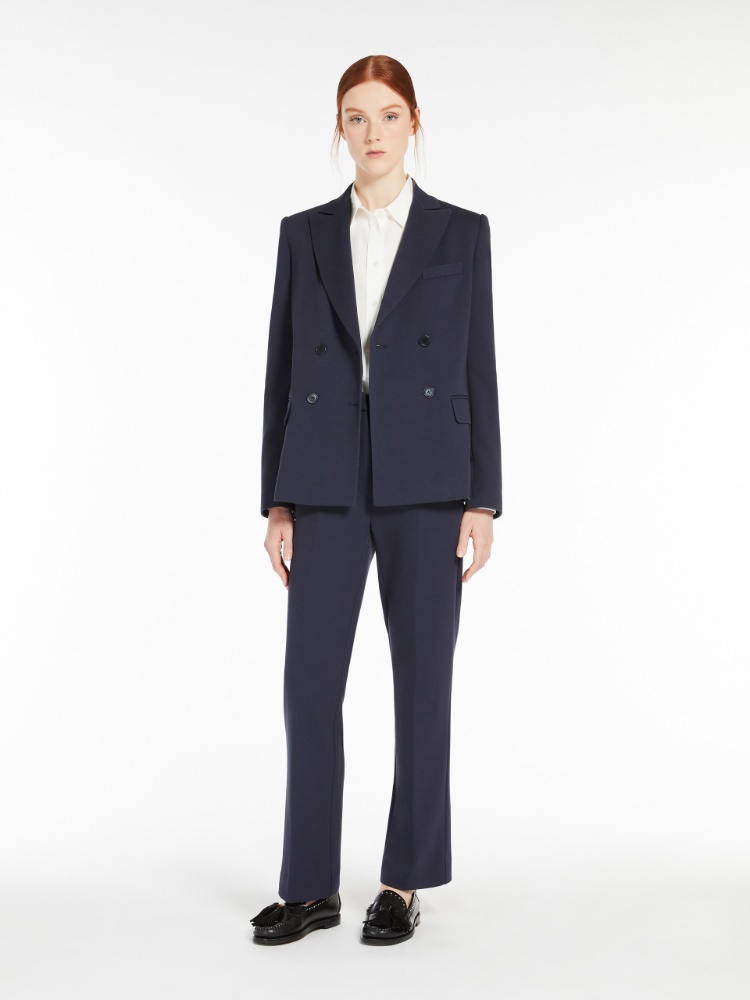 【WEEKEND Max Mara】マレーネ トラウザーズ NEBBIE Wide-fit cotton gabardine trousers, beige | Weekend Max Mara