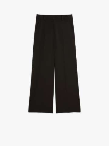 Wool palazzo trousers, black | Weekend Max Mara