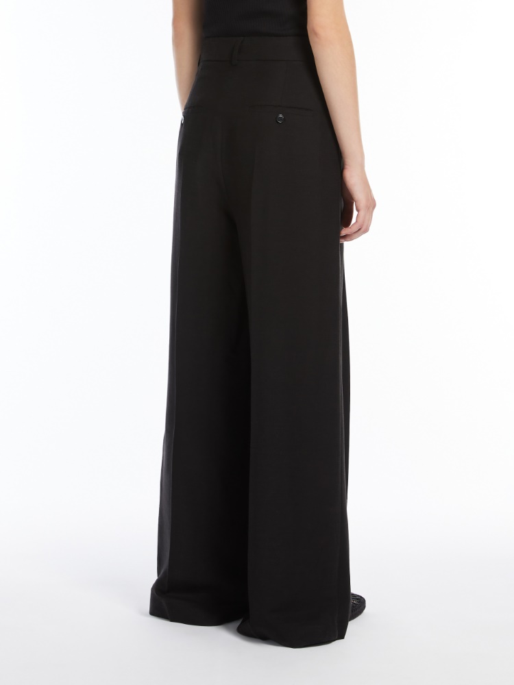 【MAX MARA】ONORE リネン ＆ シルク ワイドレッグ パンツ 360708020_1.jpg