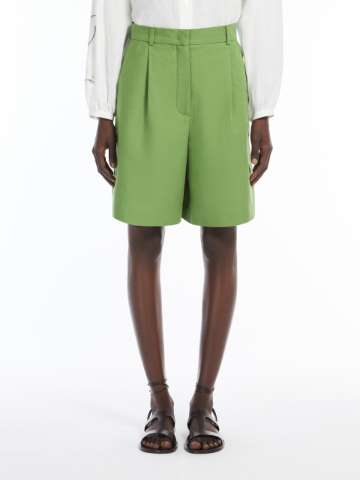 Green cotton trousers | Max Mara