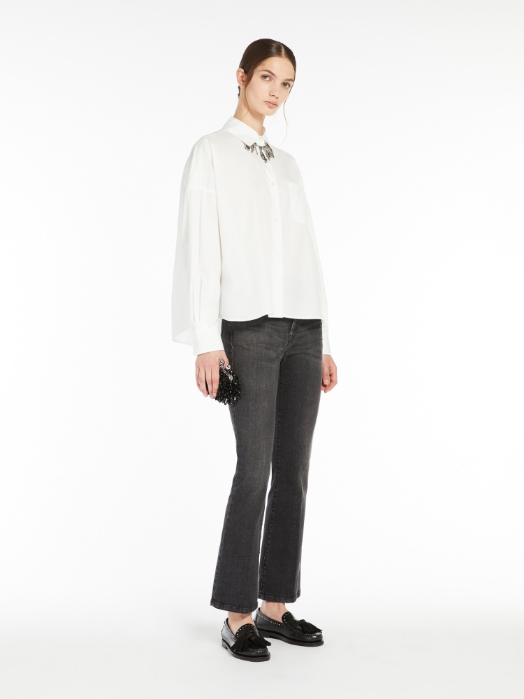Water-repellent fabric and double-sided wool jacket, black