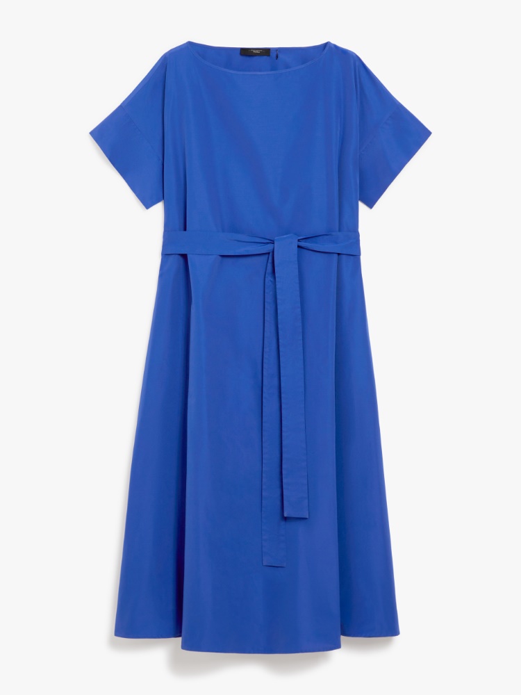 ☆WEEKEND MaxMara☆ タフタミディドレス FINISH フィニッシュ] タフタ ミディ ドレス, cornflower blue