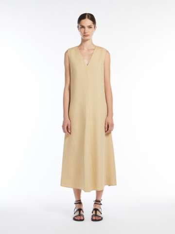 【送料&関税込】Max Mara Linen And Cotton Yarn Dress Linen dresses | Max Mara