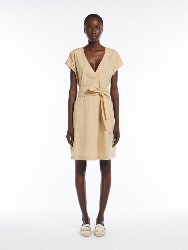 ★Weekend Max Mara★MITICO コットン ポプリン ショート ドレス Cotton poplin short dress, sand | 