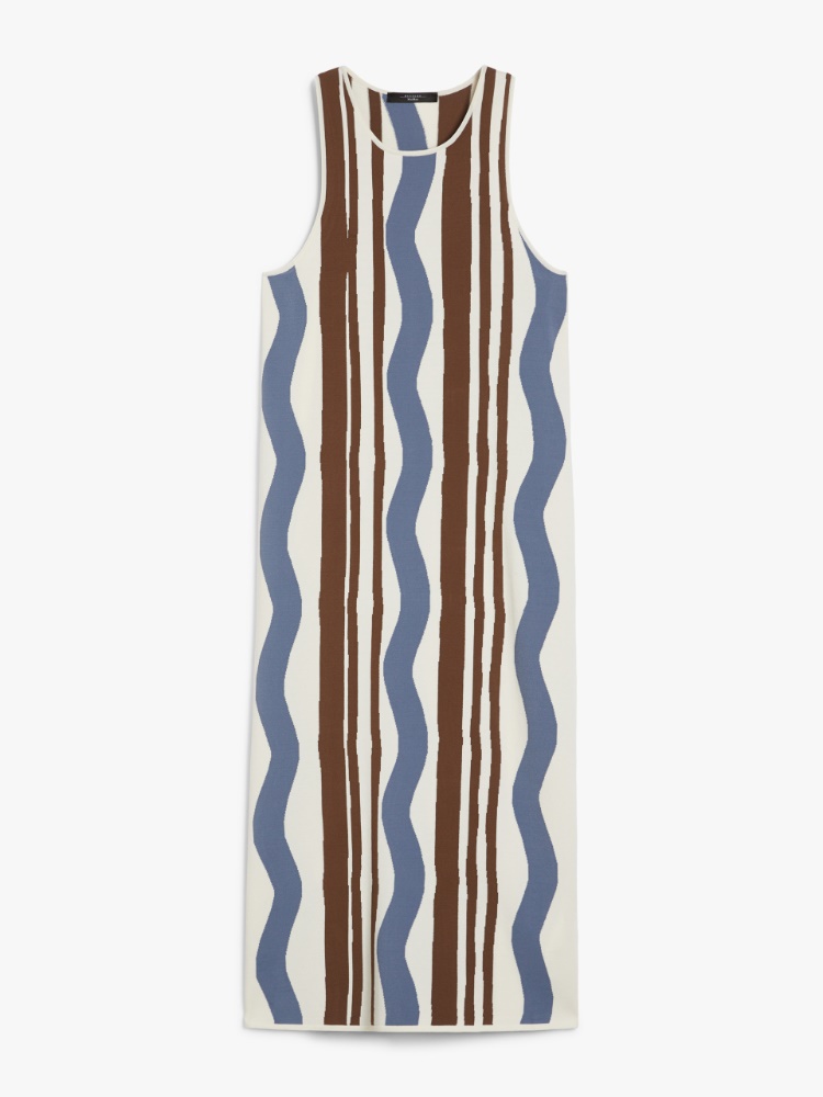 【関税＆送料込み】Max Mara Arda1234 - Ribbed Viscose Dress Ribbed viscose dress, brown | 