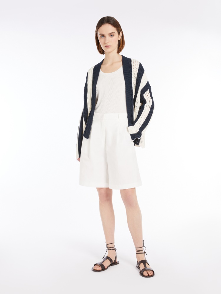 Cotton yarn cardigan + NAVY - Max Mara