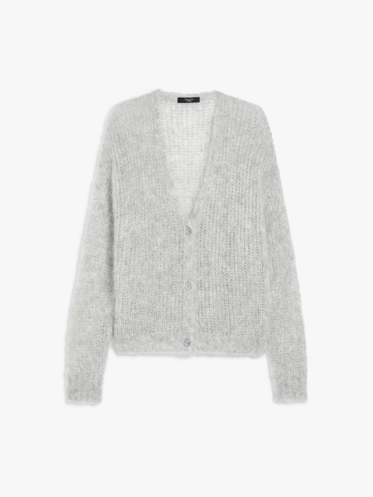 【即納】RADIANT Mohair cardigan Printed mohair cardigan
