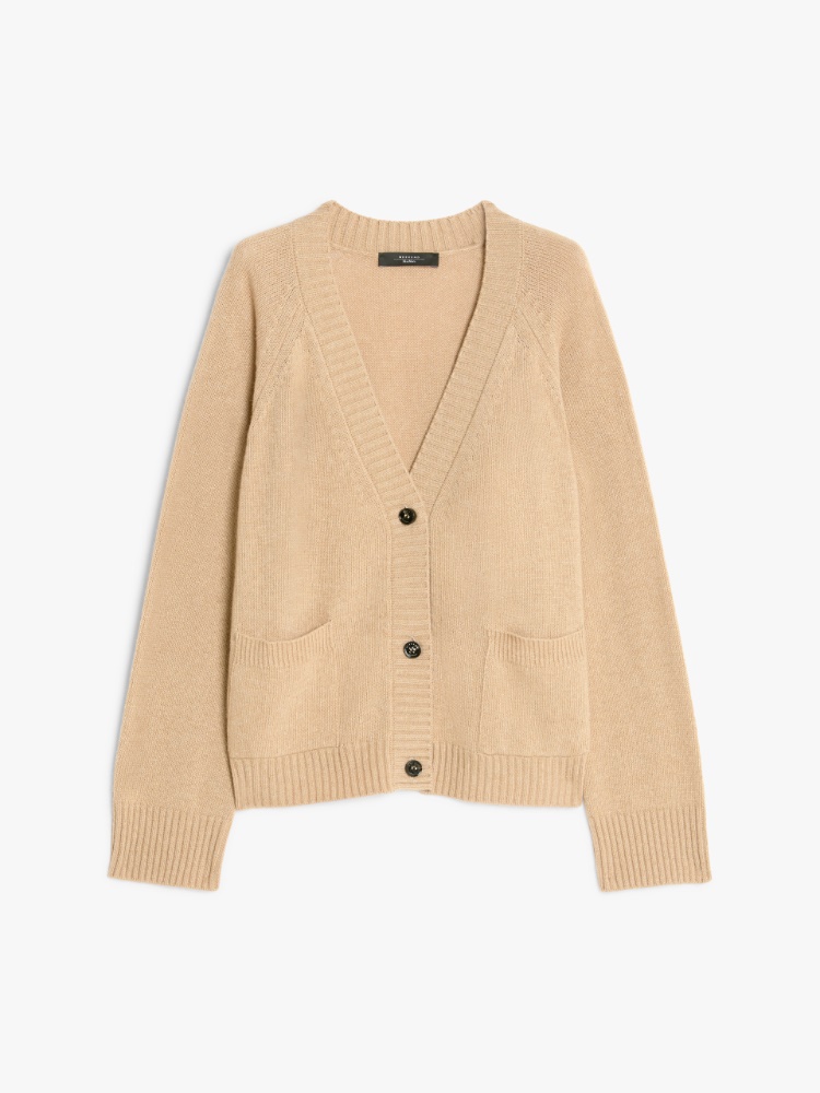 Nappa leather A-line jacket, hazelnut brown | 