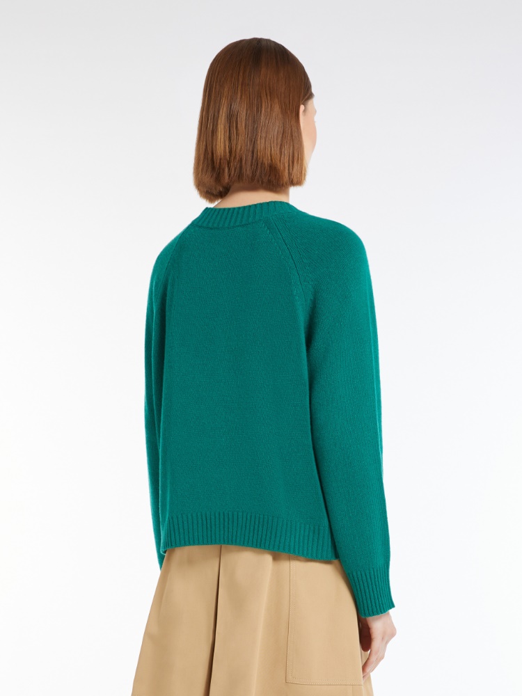 Max Mara - マックスマーラ 134111310750 カーディガン S グリーン ポンチョ風 ITEH6QKF9MX8 Max Mara - マックスマーラ 134111310750 カーディガン S