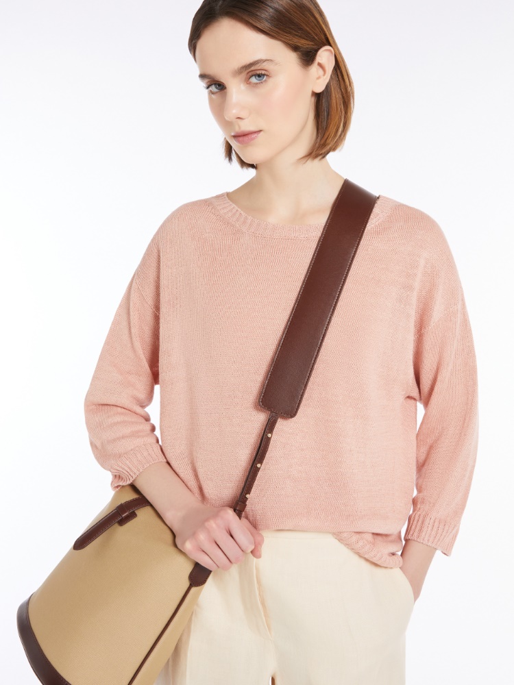 美品 weekend maxmara リネンチュニック 38 ピンクストライプ 美品 weekend maxmara リネンチュニック 38 ピンクストライプ