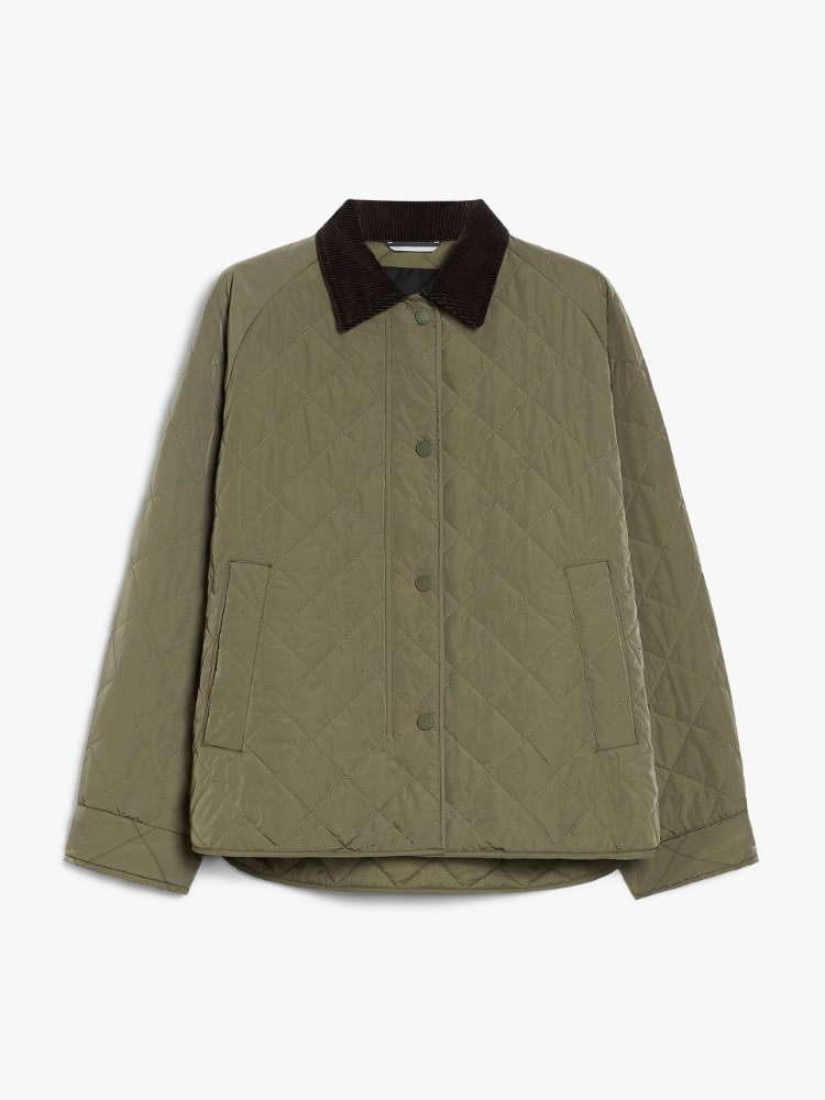 ☆WEEKEND MAX MARA☆[ベベル] タフタ キルティング ジャケット ベベル] タフタ キルティング ジャケット, kaki | 