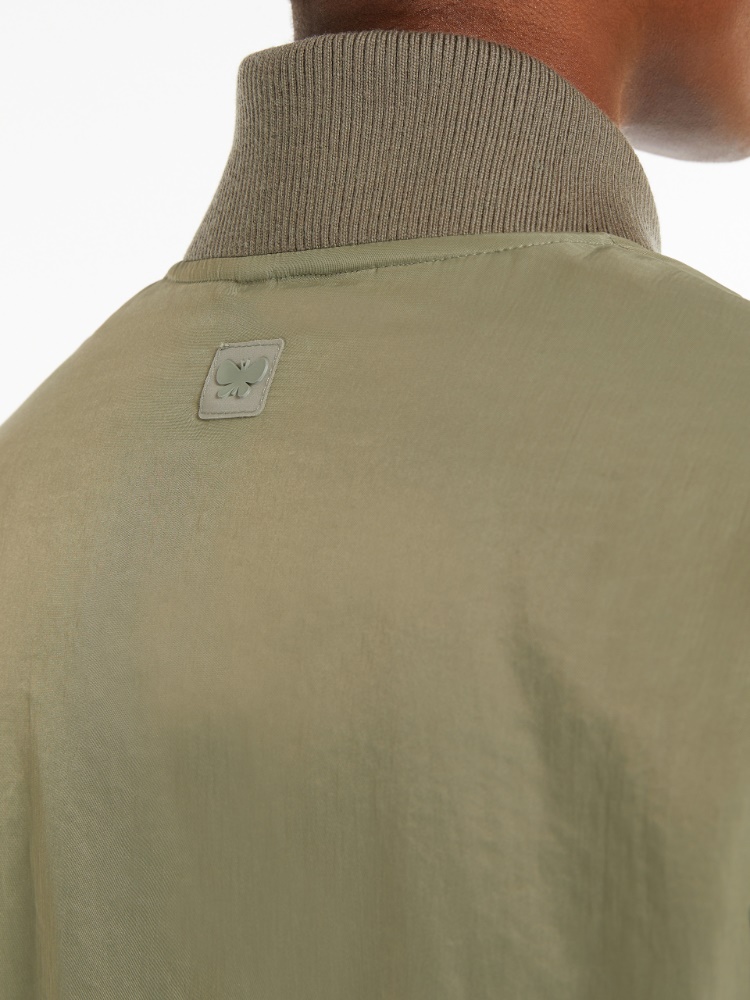 直営♪Weekend Max Mara ボンバージャケット ALBERO Water-repellent twill bomber jacket, sage green | Weekend