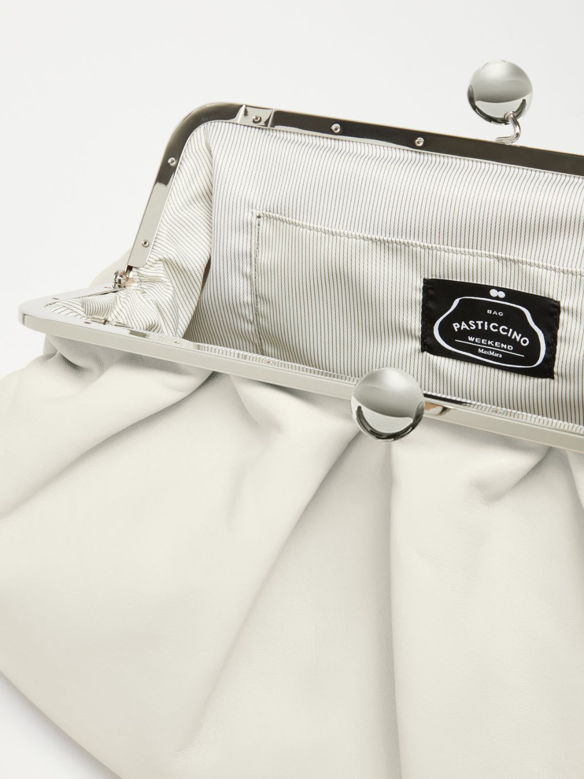 Large Nappa leather Pasticcino Bag - IVORY - Max Mara - 6