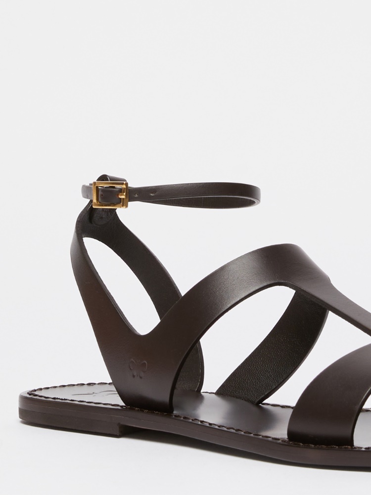 VIP【送料関税込】MAX MARA black buckle-fastening sandal Max Mara Black Deauville Sandals