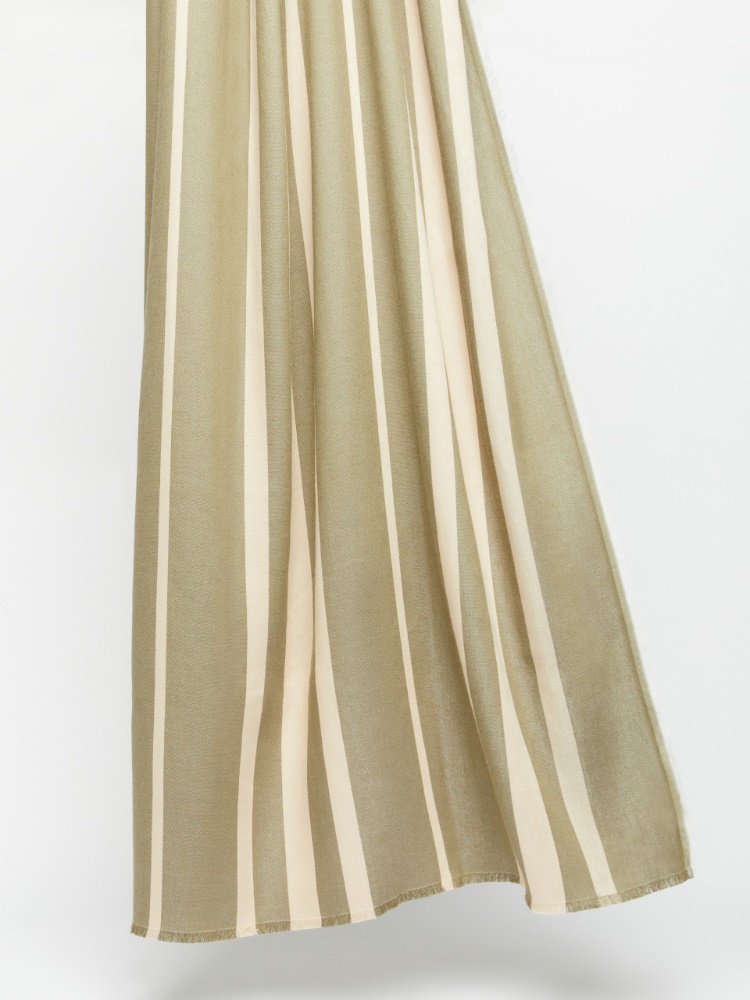 Étole en jacquard de viscose et coton - KAKI - Max Mara