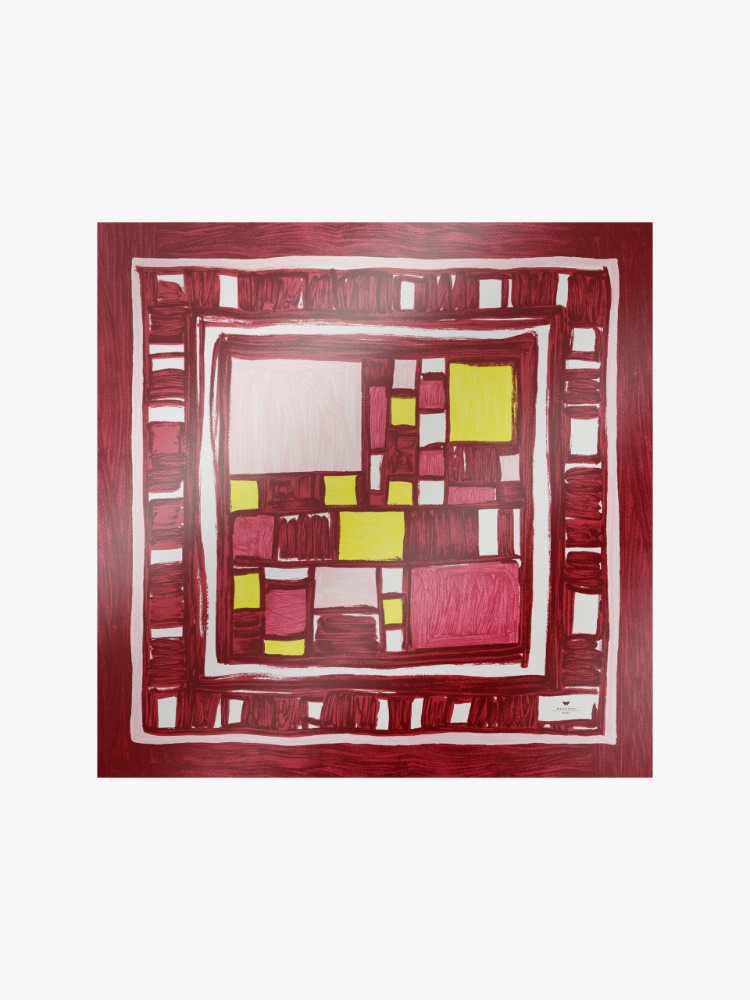 Printed silk twill foulard - BORDEAUX - Max Mara
