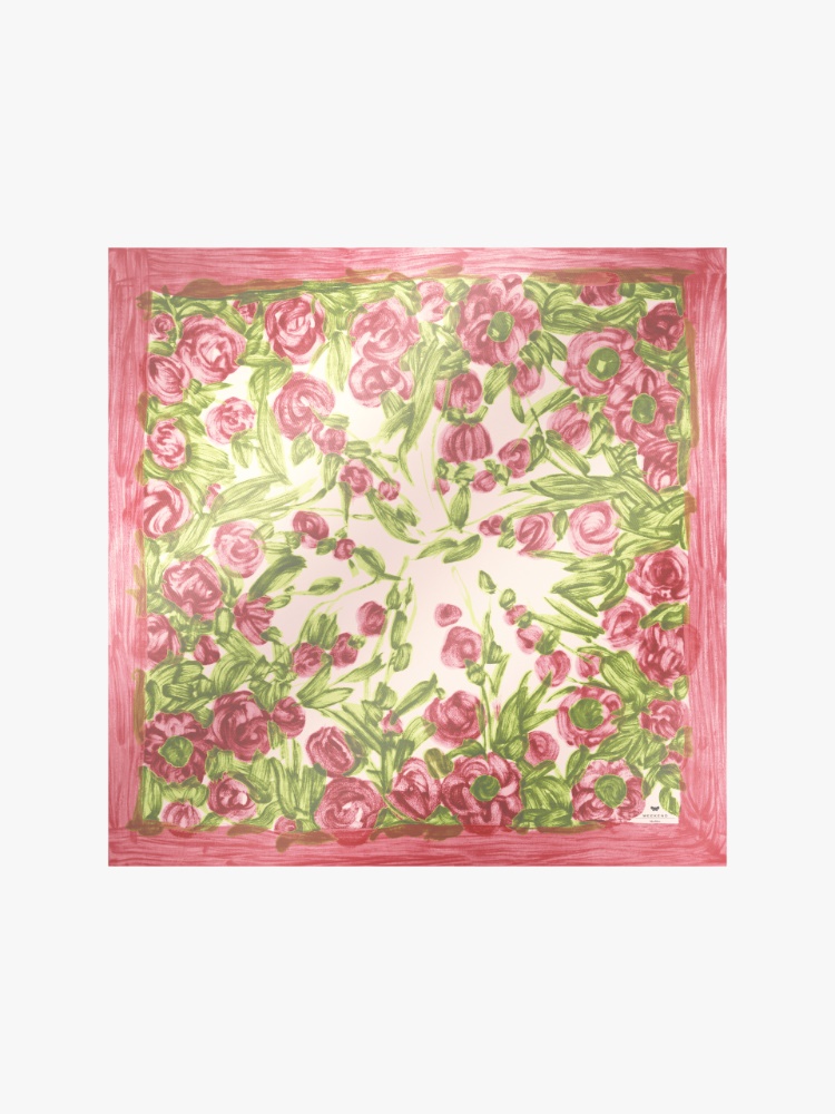 Printed silk twill foulard - PINK - Max Mara