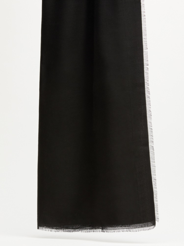 Modal maxi scarf - BLACK - Max Mara