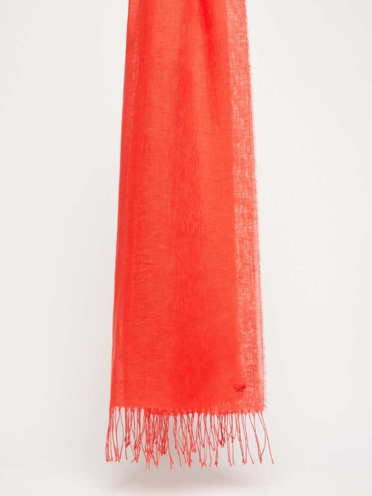 Linen stole - RED - Max Mara