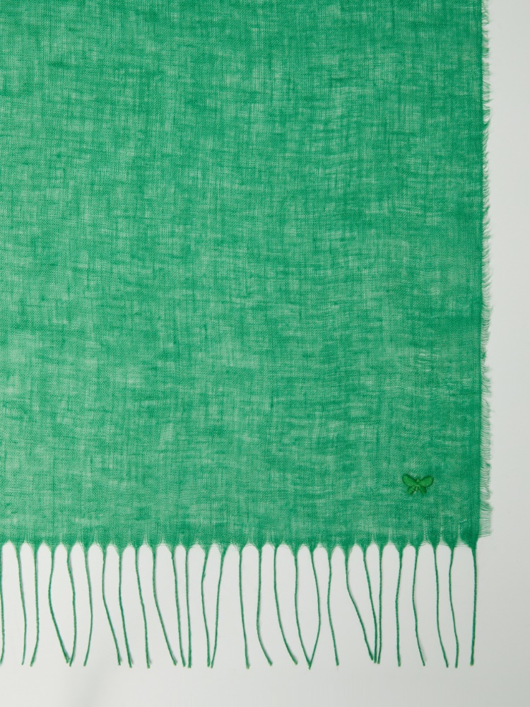 Linen stole, green | 